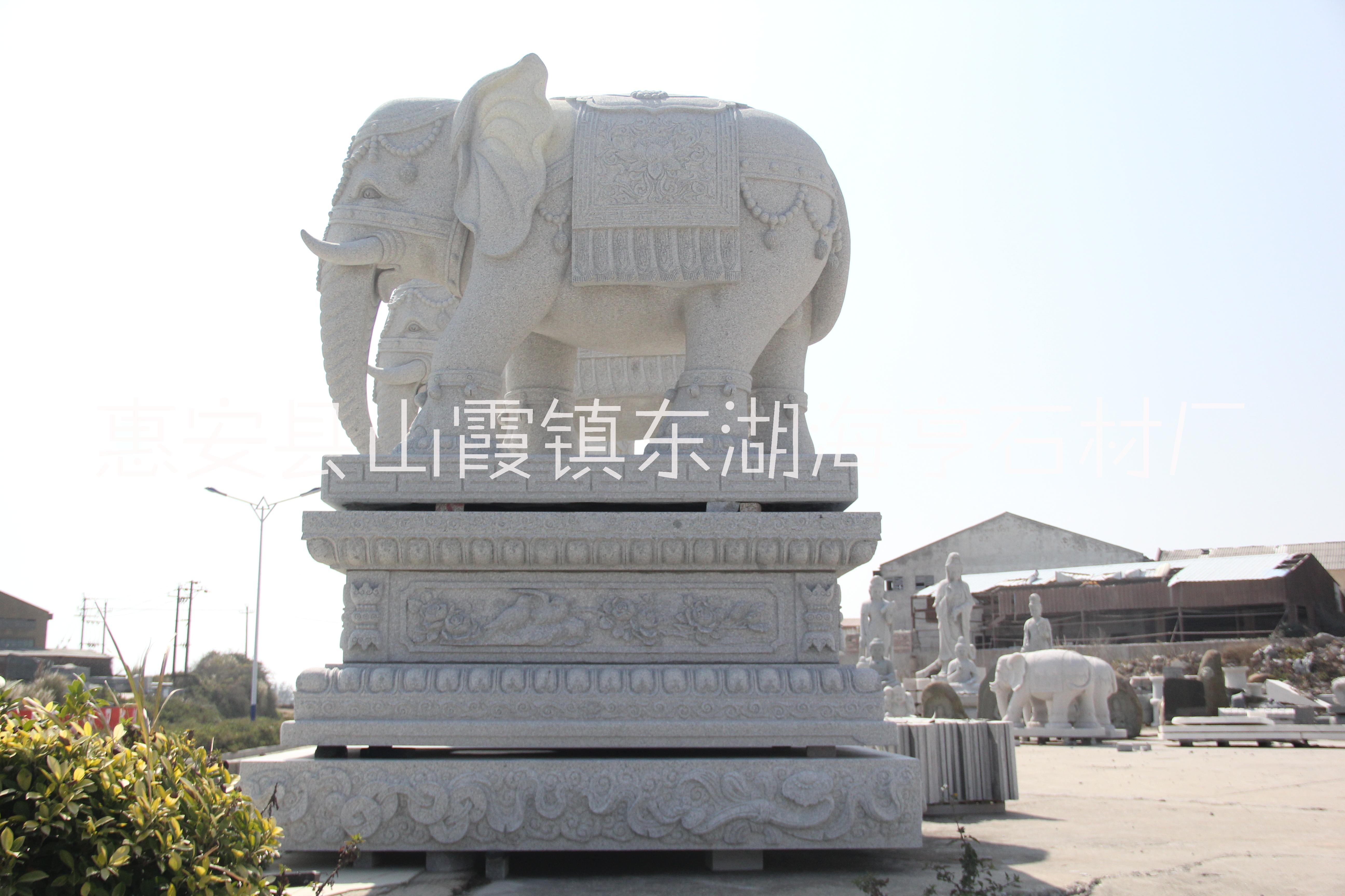 惠安海亨石雕手工雕刻动物雕刻大象动物大象