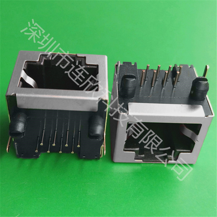 深圳厂家供应rj45网络接口插座插板式 RJ45连接器网口