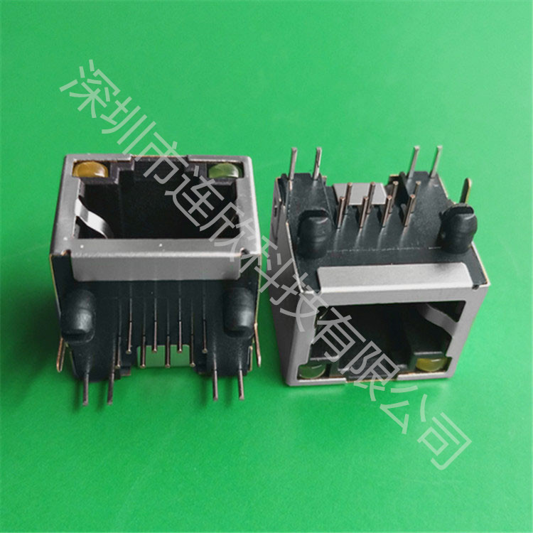 深圳厂家供应rj45网络接口插座插板式 RJ45连接器网口