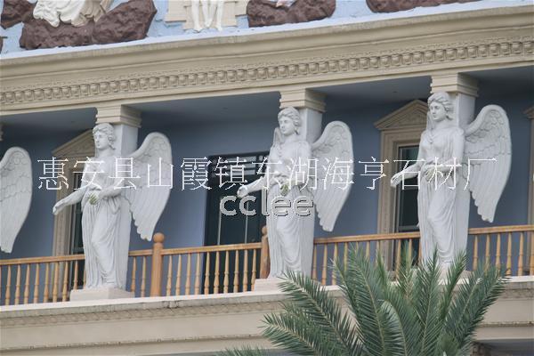 石雕欧式人物 汉白玉西方人物 欧式天使雕塑四季女神雕塑图片