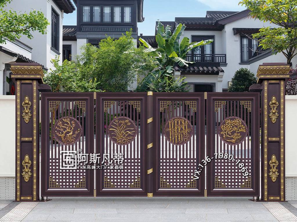 广州农村大门庭院大门设计效果图