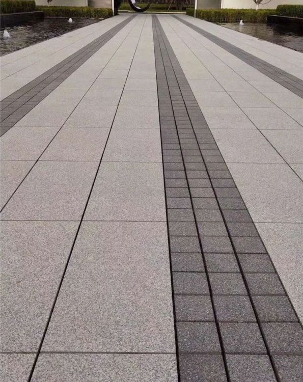 无机生态石 维格陶瓷 车站人行道地铺石 仿石材pc砖图片