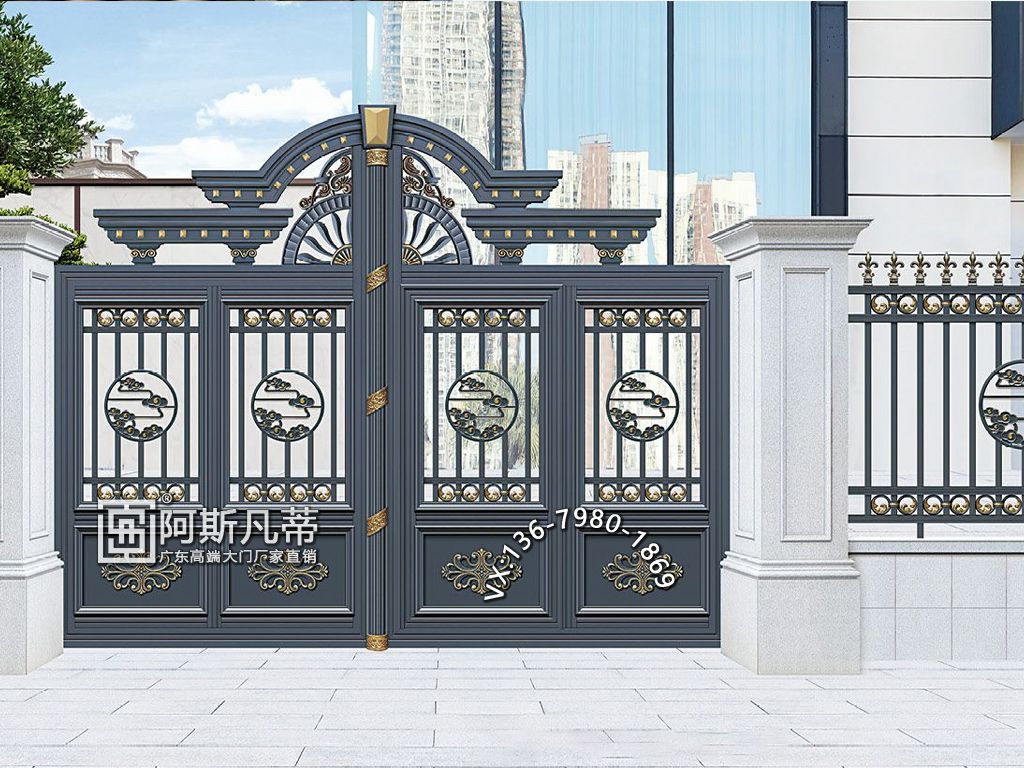 西安大门设计铝合金大门大门效果图