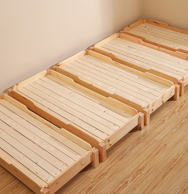 实木方腿重叠床樟子松重叠床幼儿园 幼儿园实木重叠床 幼儿园实木家具 幼儿园实木单人床 儿童木质重叠床