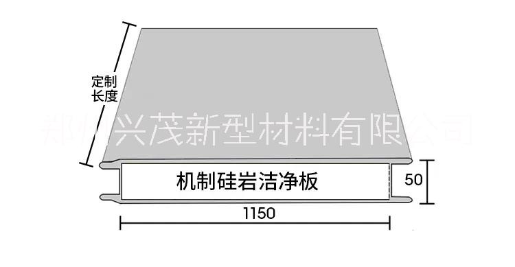 郑州兴茂新型材料  防腐防潮硅岩净化板 食品车间专用图片