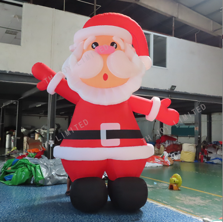 深圳圣诞节气模定制 充气圣诞老人气模供应 圣诞节日装饰 圣诞节商场宣传