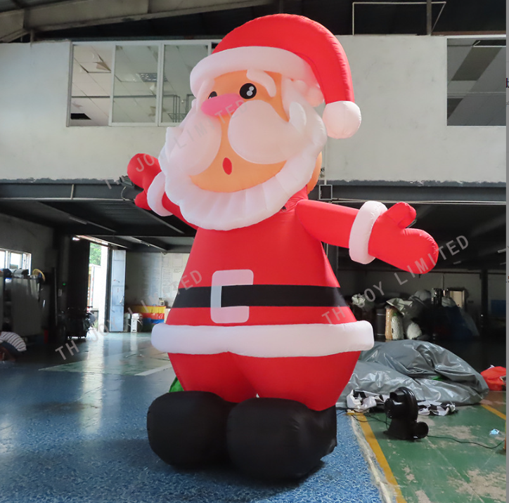 深圳圣诞节气模定制 充气圣诞老人气模供应 圣诞节日装饰 圣诞节商场宣传