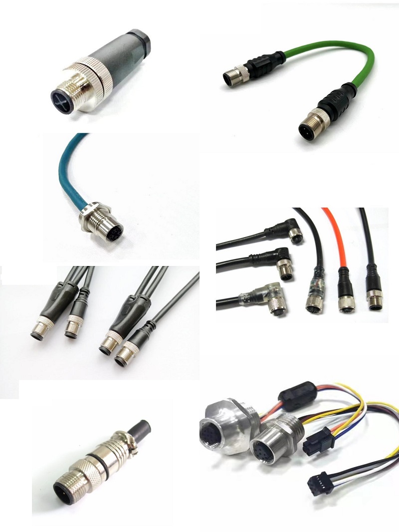科迎法电气A型M12-4针连接器，Y型M12串体式连接器