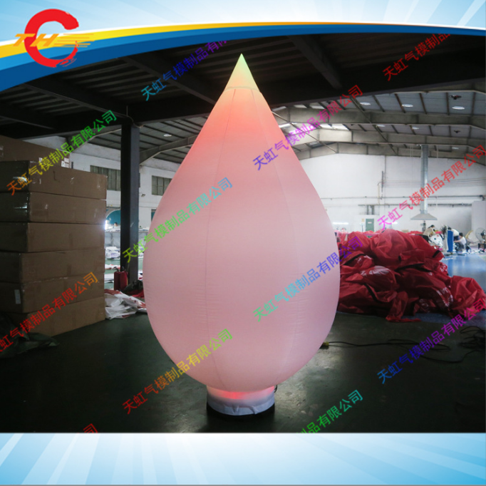 佛山pvc充气装饰气球空飘 拿图led灯光模型广告宣传 发光花苞气球定制图片