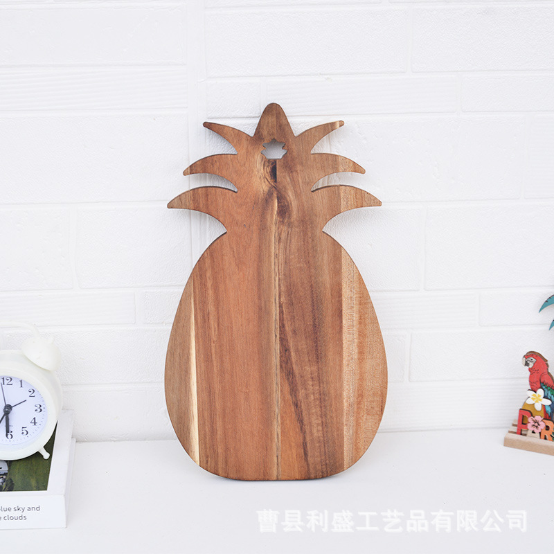 日式木质托盘 家用卡通儿童餐具辅食盘动物造型木质水果面包盘
