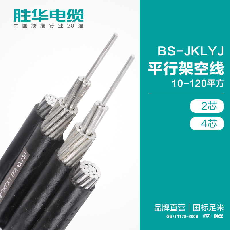 新乡电缆厂家 BS-JKLYJ平行架空线 0.6/1KV架空电缆线图片