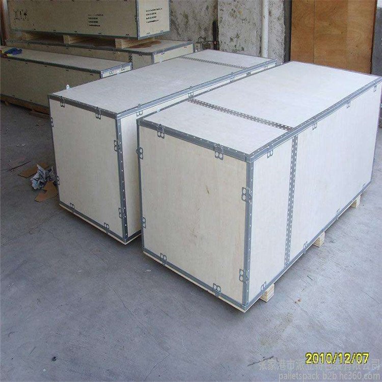 潮州钢扣胶合板箱 胶合板钢边箱 卡扣包边箱 工厂定制