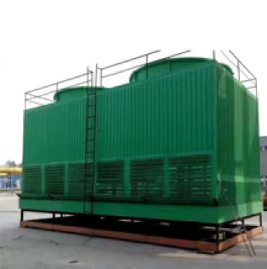天津 100吨玻璃钢方形逆流塔销售厂家，专业维修冷却塔，（锦诚弘伟）图片