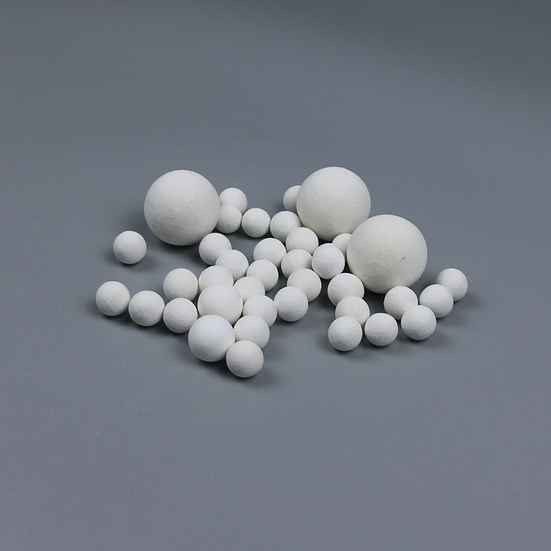 惰性瓷球 惰性氧化铝瓷球 化工填料瓷球 陶瓷填料图片