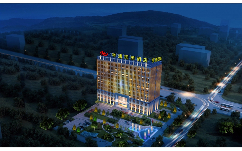 新疆特克斯县亨通国际酒店楼体亮化