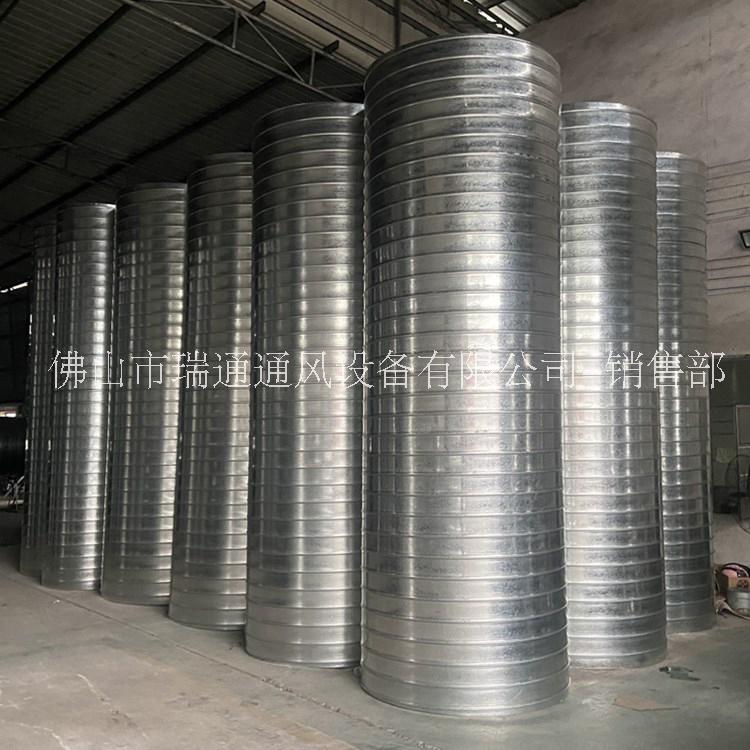 广州镀锌螺旋风管厂专业生产白铁皮通风排烟管道 集气罩