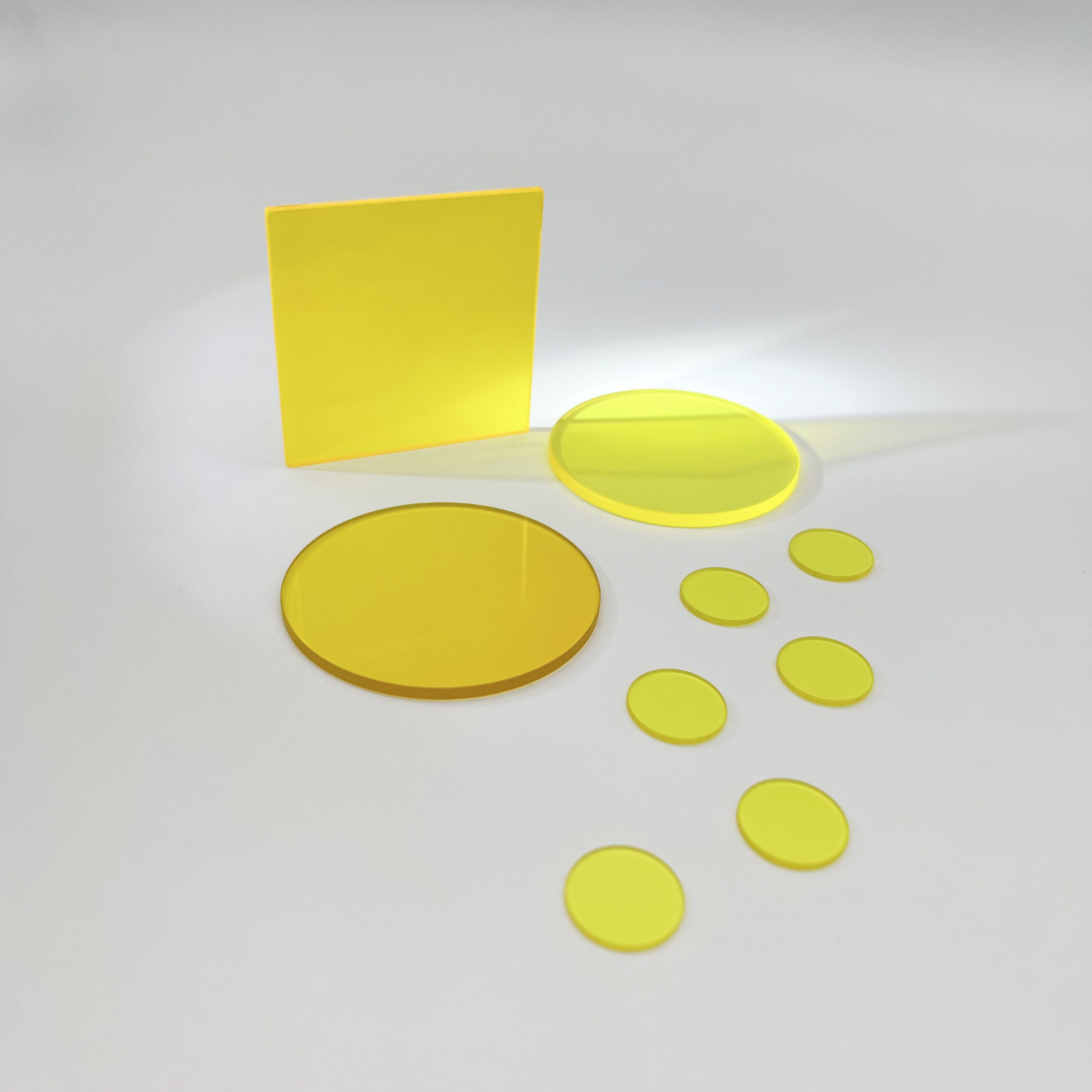 JB400金黄色玻璃400nm-2500nm长波通滤光片加工