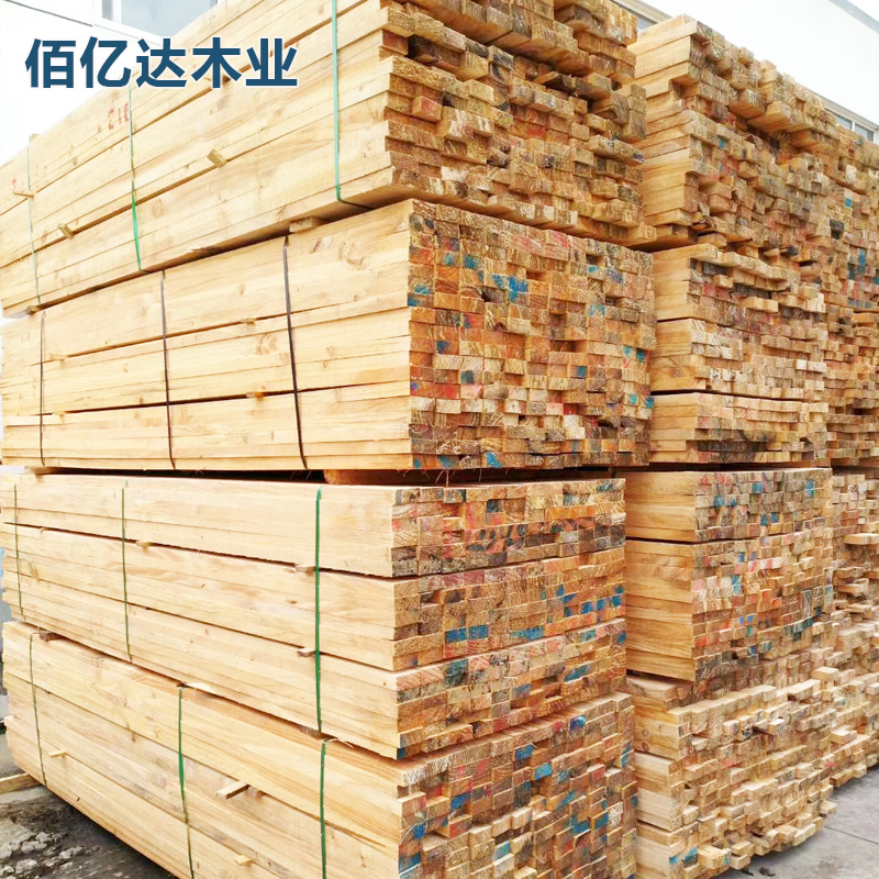 批发建筑木方在哪里 天津方木 建筑方木辐射松铁杉 可重复使用方条