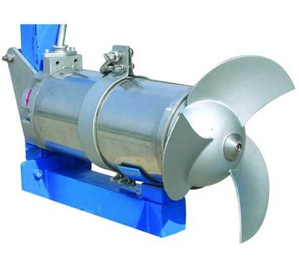 南京凯润环保不锈钢冲压式1.5/6 QJB潜水搅拌机用于市政和工业污水 厂家制造