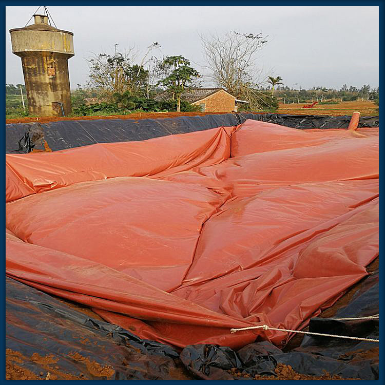 红泥发酵袋 厌氧反应池 猪粪过滤池 大型PVC软体红泥储气袋