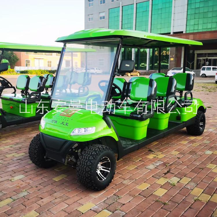 山东厂家安曼批发 豪华高尔夫球车 三排6座 电动观光车