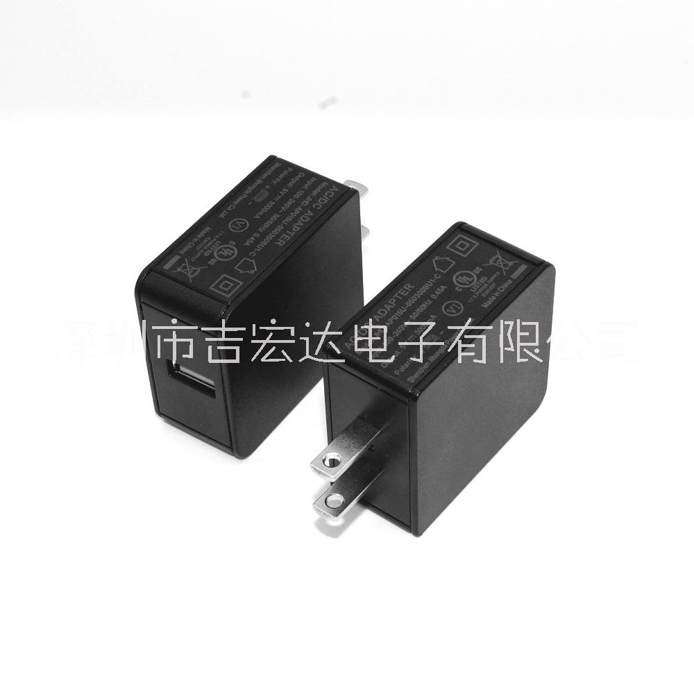 深圳市美规5V3A USB充电器厂家平板电脑用美规5V3A USB充电器 ul认证黑色电源适配器