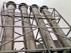 塔架式/自立式/拉索式不锈钢烟囱