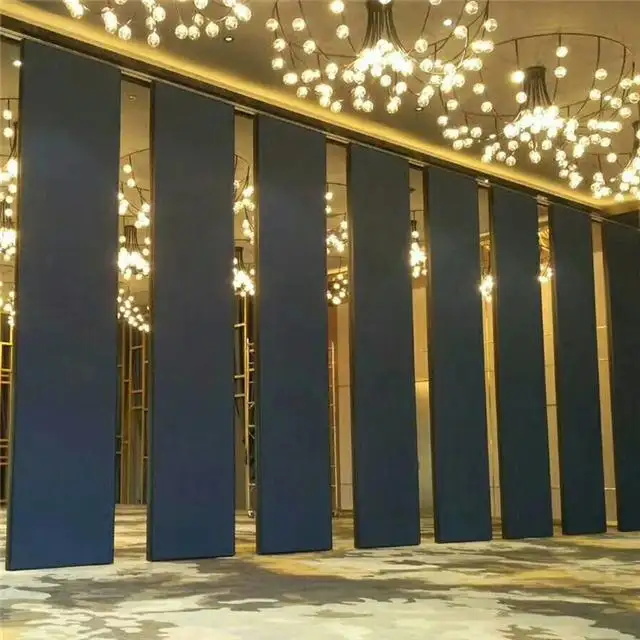 餐厅包房新款壁画装饰活动隔断酒店可隔音可折叠移动隔断屏风