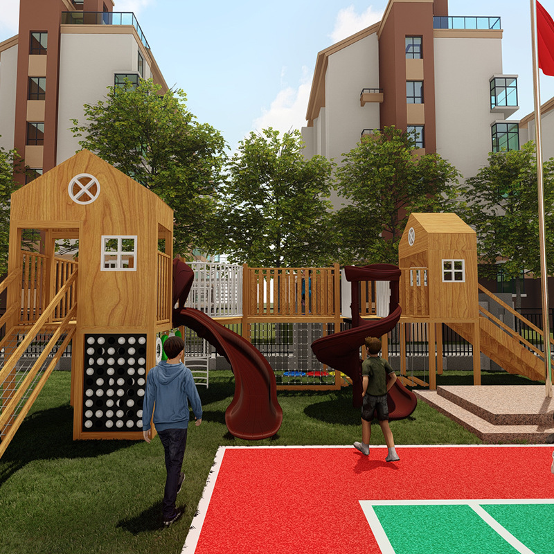 供应大型户外儿童主题公园无动力游乐设备 公园景区不锈钢滑梯