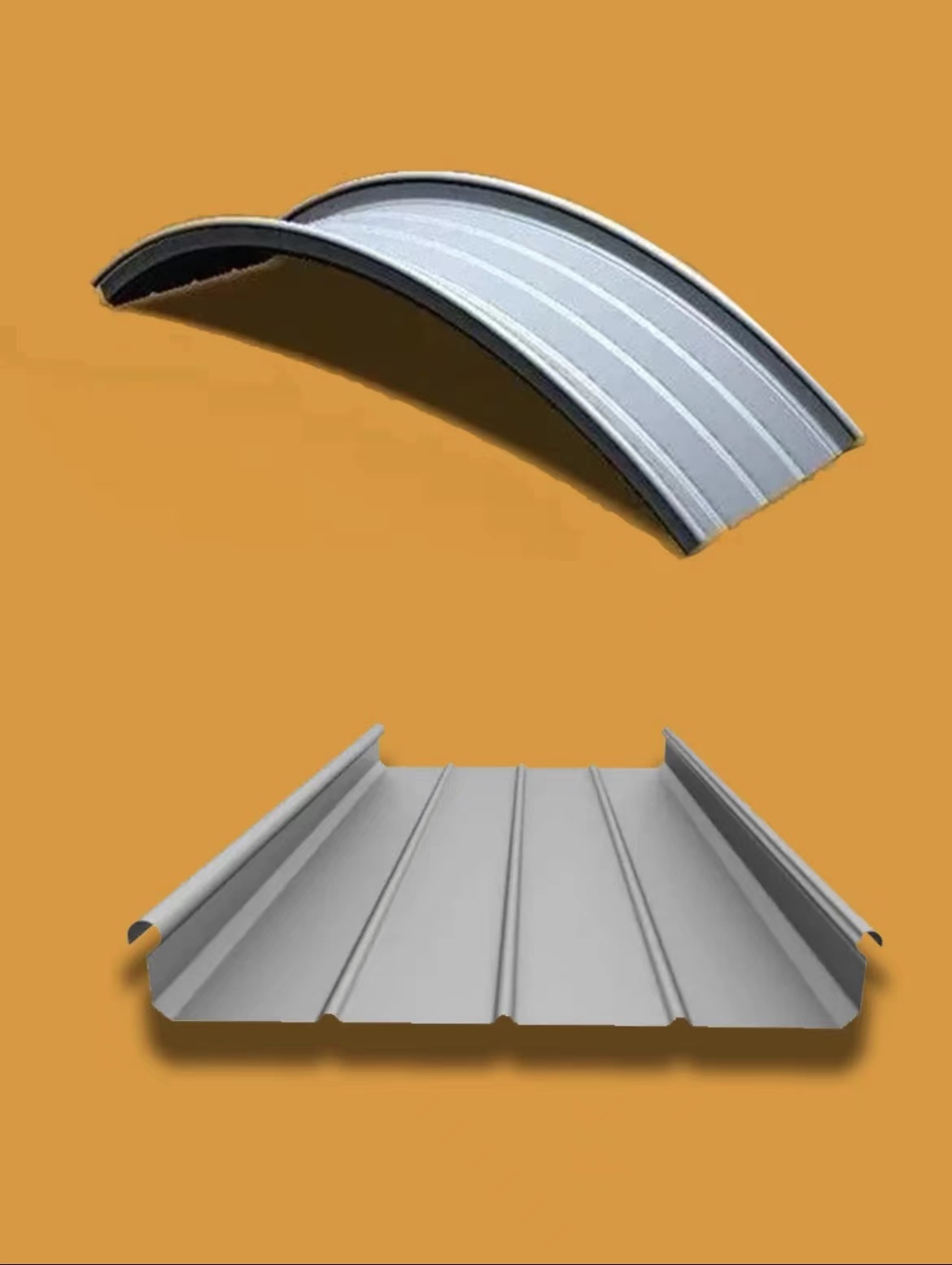 网架厂房屋面 氟碳漆铝镁锰金属屋面板 65-430直立锁边系统