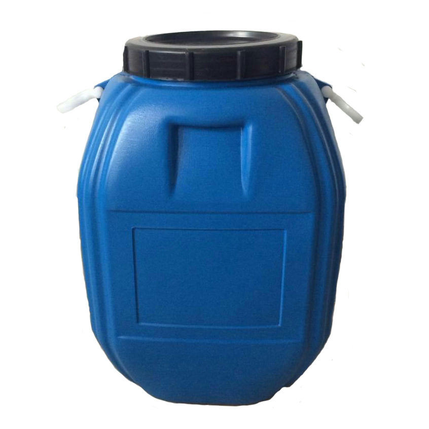 塑料化工桶耐酸碱蓝色50L圆形塑料方桶 带盖耳朵广口防腐塑料化工桶