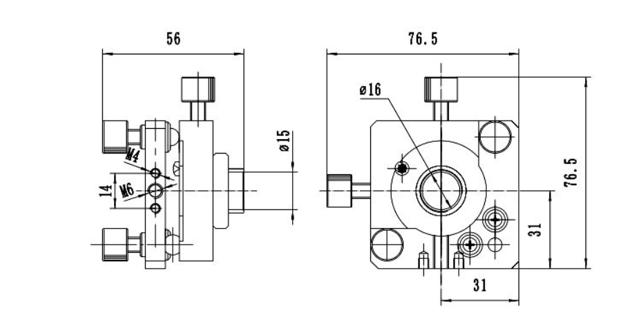 反射分光镜架ST03RF15 位移台 移动台 滑台 光学支架