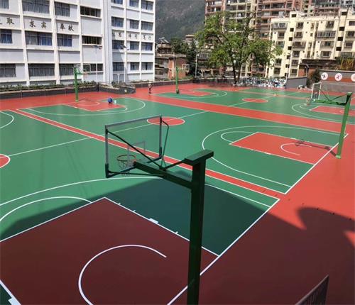 广州市室内木地板篮球场羽毛球场厂家