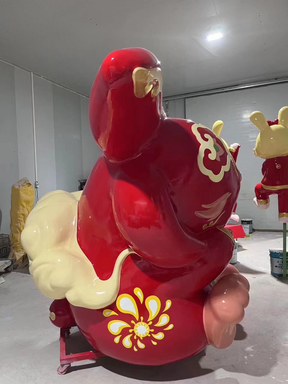 广州生肖兔子公司IP节庆工艺品雕塑定制