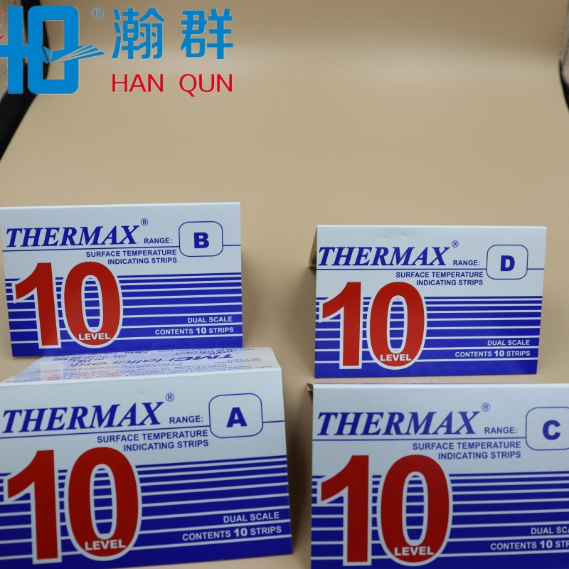 10格测温纸10A(40-71℃）英国测温纸 THERMAX热敏测温贴纸