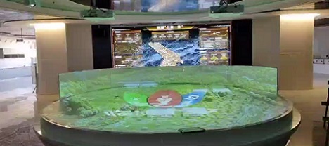 西安市展会布置 临洮县德顺蔬菜种植全息投影介绍+虚拟二次元迎宾厂家