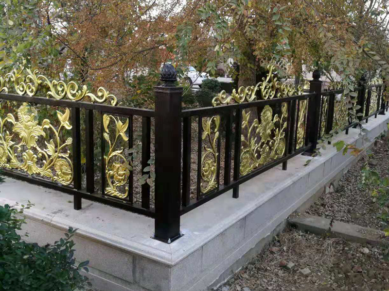 欧式铝艺围墙护栏 别墅小区花园防护栏 喷塑铝艺护栏 阁楼扶手 室内外棚栏