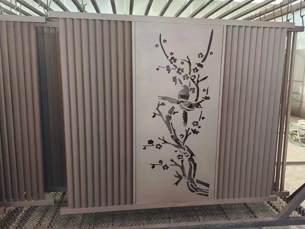 杭州屏风铝艺景墙@ 酒店用造型铜铝屏风 @结构新颖安装方便