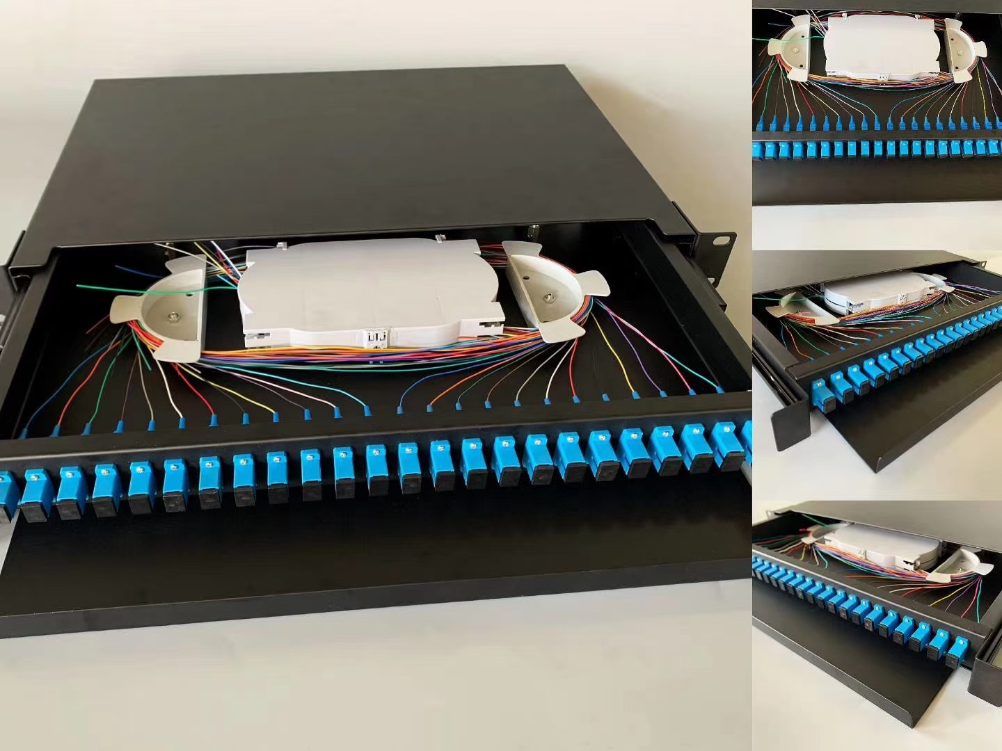 抽屉式24口光缆终端盒 机架式光纤配线架批发