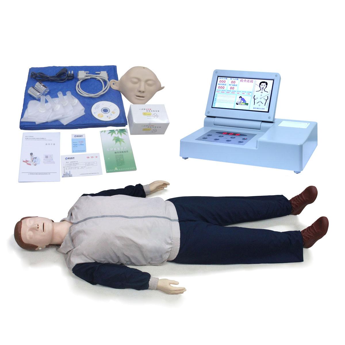 JY/CPR190高级半身心肺复苏模拟人 半身全身心肺复苏训练模拟人 急救训练模型急救训练模拟人