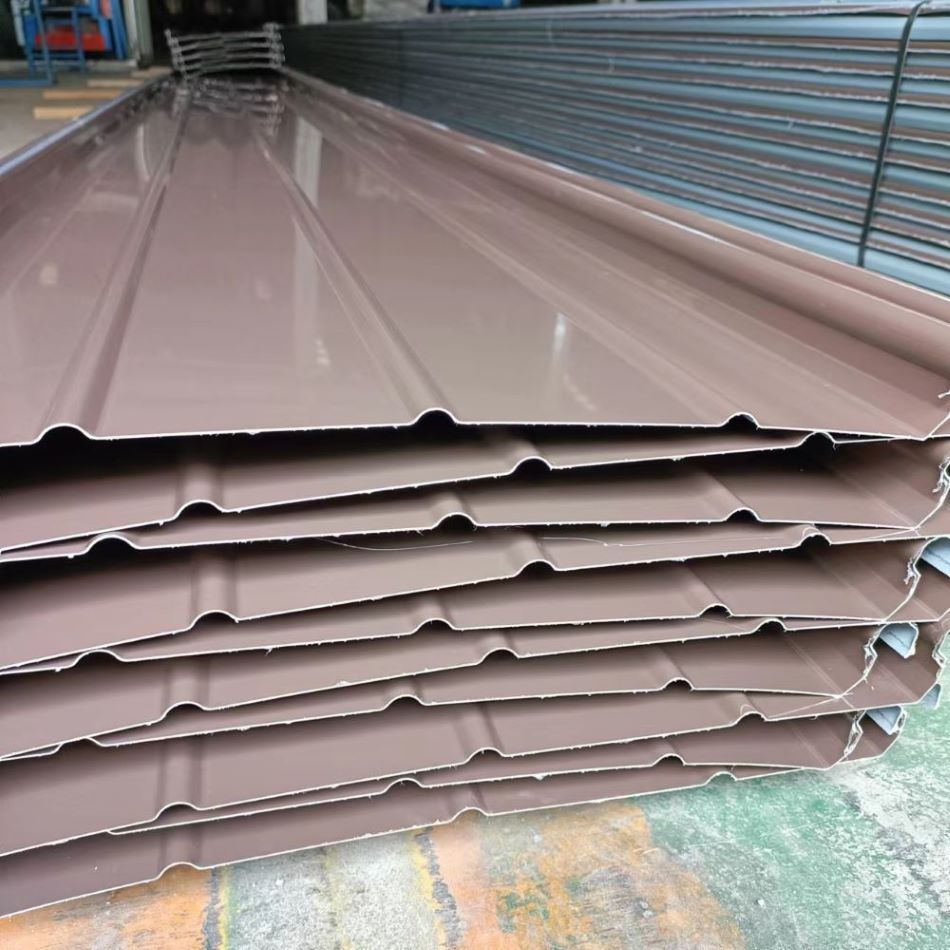 YX65-400铝镁锰屋面板直立锁边氟碳漆面
