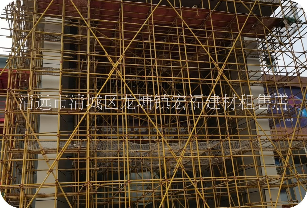 清远市清远钢管架租赁竹排架搭设脚手架出租厂家