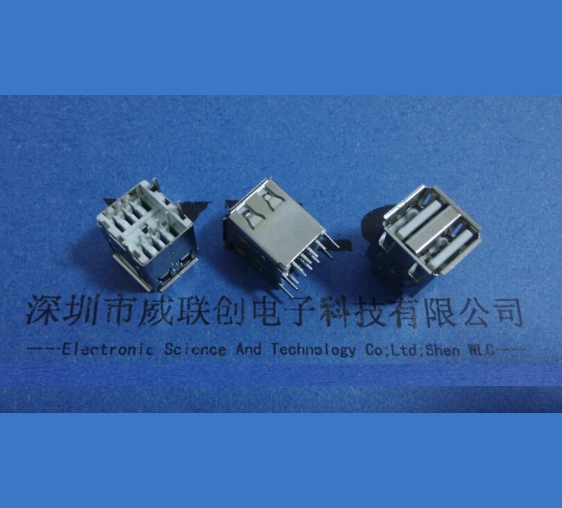 深圳市AF90度双层USB连接器厂家