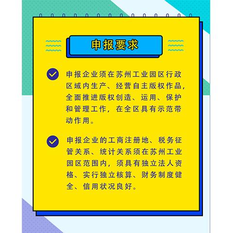 苏州工业园区重点版权企业入库申报