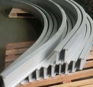 江苏供应拉弯铝型材、拉弯铝型材定制、拉弯铝型材报价图片