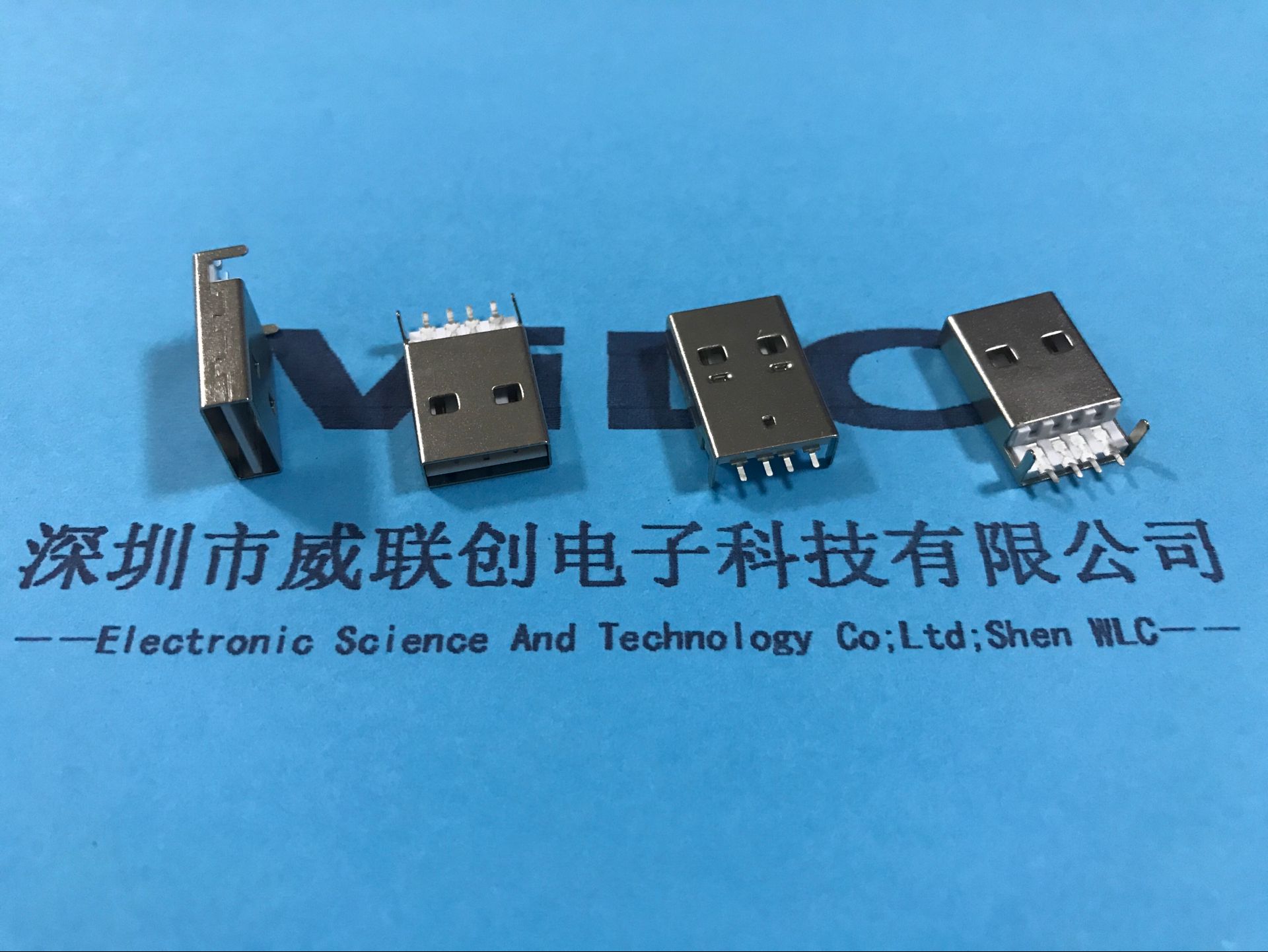 深圳供应A公短体 焊线式2.0USB公头（露端子）模顶焊线公头