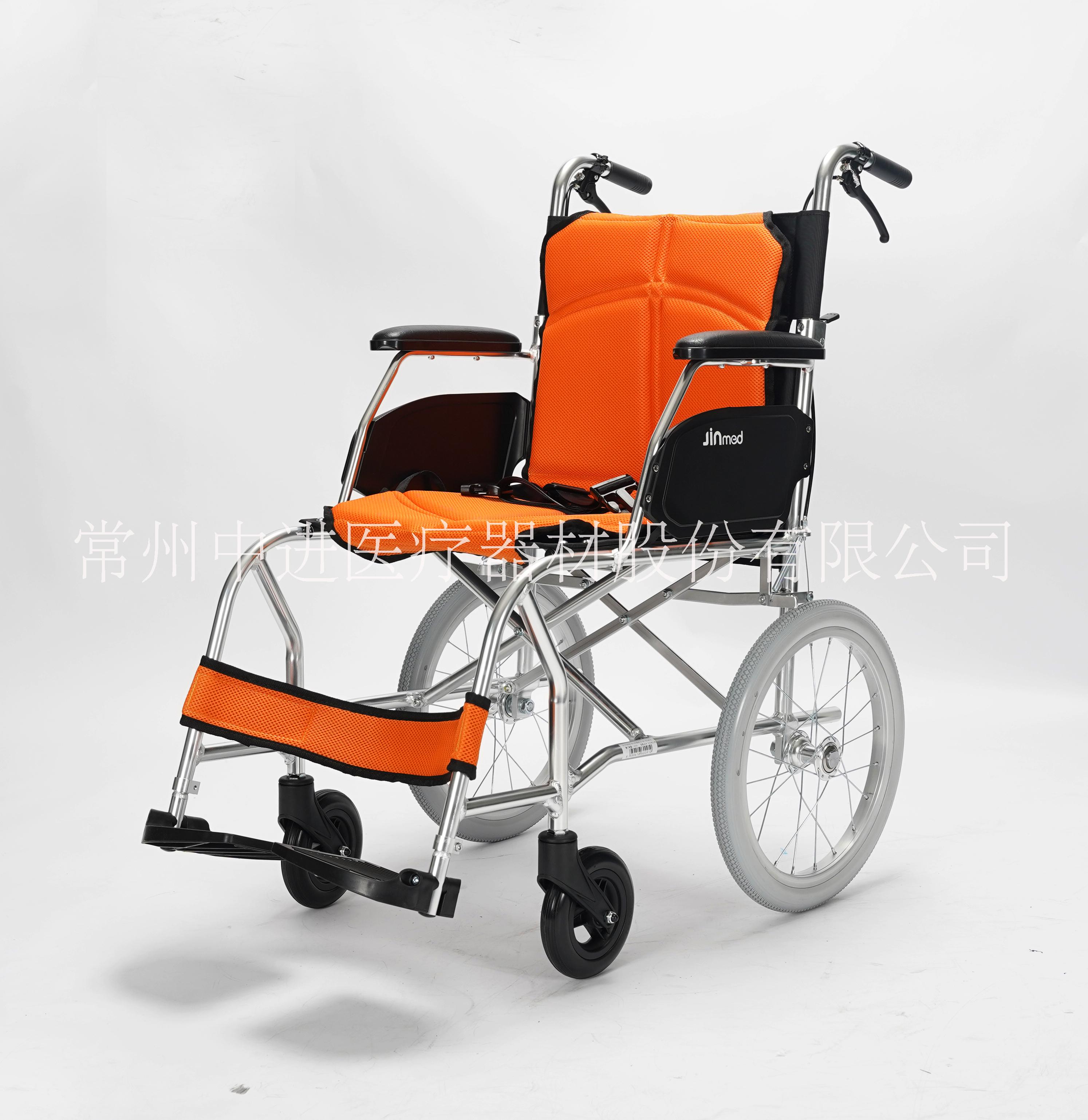 中进高端轮椅航钛铝合金车架折叠轮椅福利机构使用轮椅超轻便携外出旅游轮椅