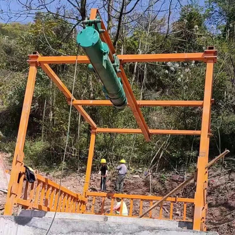 龙门吊人工挖孔桩方桩吊机 挖桩重型提升机 起吊3T纯铜电机加厚钢材图片