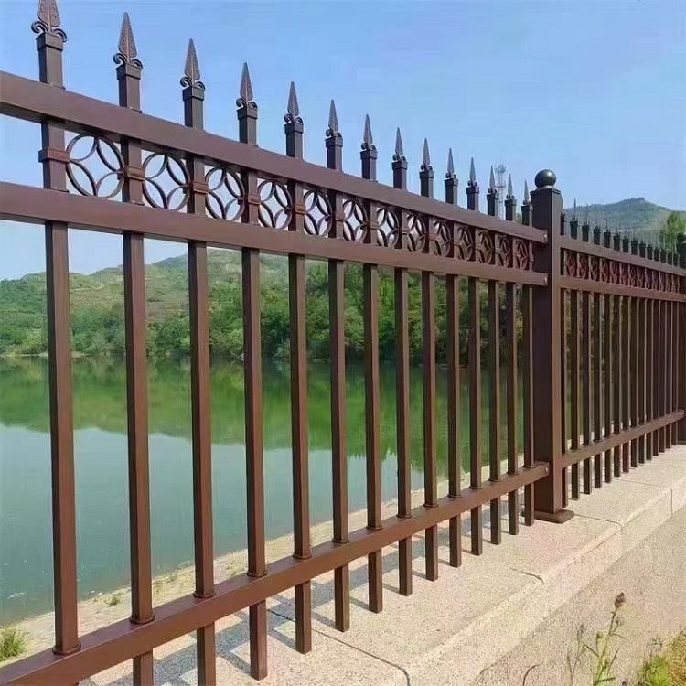锌钢【围墙护栏】铁栅栏厂区学校栏杆焊接方管隔离围栏别墅庭院墙