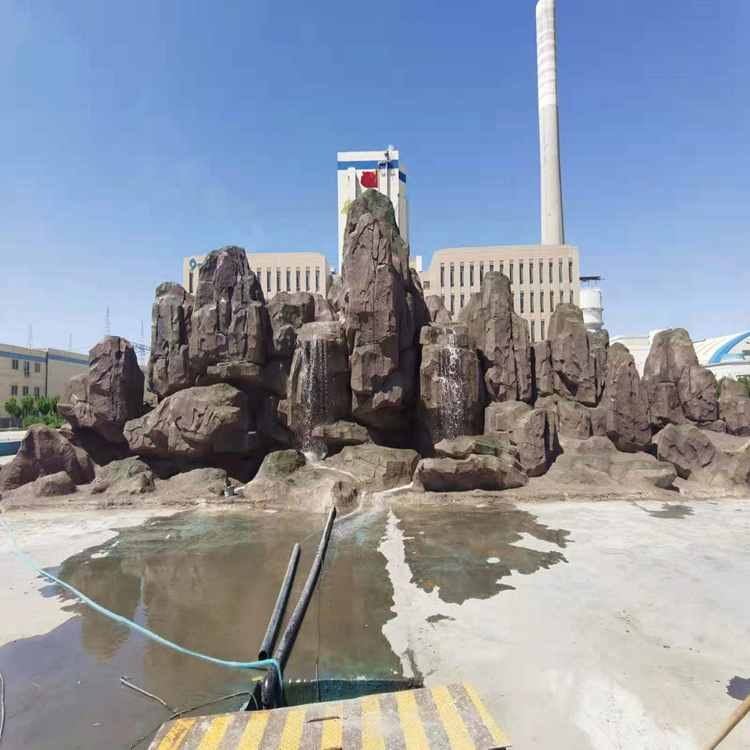 四川千层石假山 雷苒景观 广安塑石假山制作图片